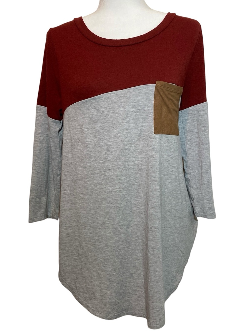 Zenana Premium Colorblock Tunic Shirt